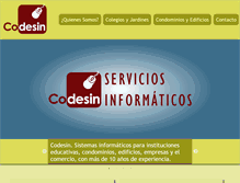 Tablet Screenshot of codesin.cl